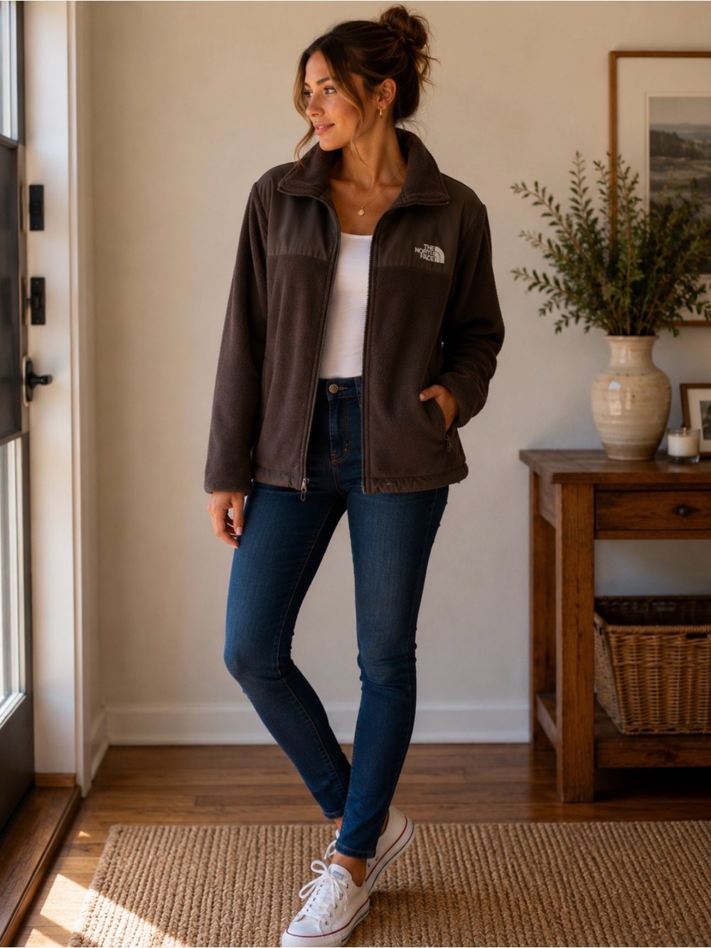 The North Face Brown Fleece Jacket